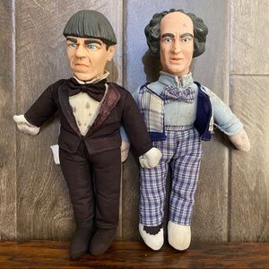 10” Moe & Larry 3 Stooges Figurine Dolls